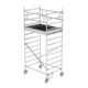 MUNK Rollgerüst 1,35 x 3,0 m mit Doppel-Plattform, Plattformhöhe 3 m-3