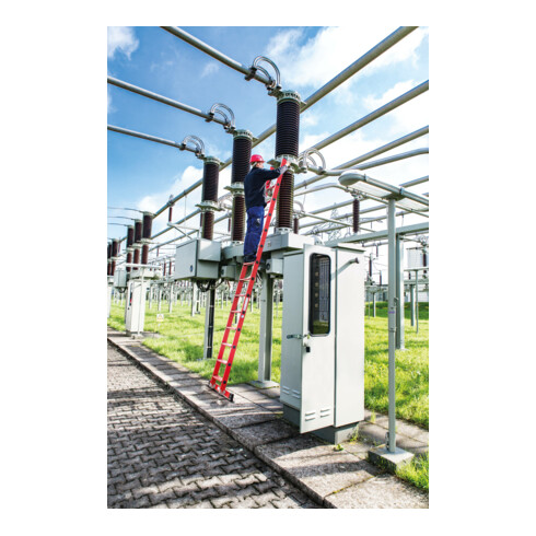 MUNK Stufen-Anlegeleiter GFK ohne Traverse