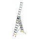 MUNK Stufen-Mehrzweckleiter 3-teilig mit nivello®-Traverse und clip-step R13 3x8 Stufen-1