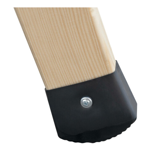 MUNK Günzburger Steigtechnik Stufen-Stehleiter beidseitig begehbar Holz 033812