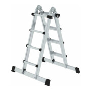 MUNK Teleskopleiter mit Traverse 4x4 Sprossen