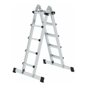MUNK Teleskopleiter mit Traverse 4x5 Sprossen