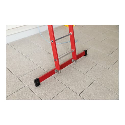 MUNK Günzburger Steigtechnik Vollkunstoff-Schiebe/Seilzugleiter 2-teilig Standtraverse 2 x 12 Sprossen