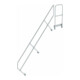 MUNK Günzburger Steigtechnik zweiter Handlauf Aluminium-Treppe mit Plattform 45° 10 Stufen-1