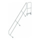 MUNK Günzburger Steigtechnik zweiter Handlauf Aluminium-Treppe mit Plattform 45° 9 Stufen-1