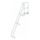 MUNK Günzburger Steigtechnik zweiter Handlauf Aluminium-Treppe mit Plattform 60° 10 Stufen-1