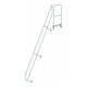 MUNK Günzburger Steigtechnik zweiter Handlauf Aluminium-Treppe mit Plattform 60° 12 Stufen-1