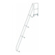 MUNK Günzburger Steigtechnik zweiter Handlauf Aluminium-Treppe mit Plattform 60° 14 Stufen-1