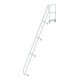 MUNK Günzburger Steigtechnik zweiter Handlauf Aluminium-Treppe mit Plattform 60° 15 Stufen-1
