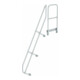 MUNK Günzburger Steigtechnik zweiter Handlauf Aluminium-Treppe mit Plattform 60° 8 Stufen-1