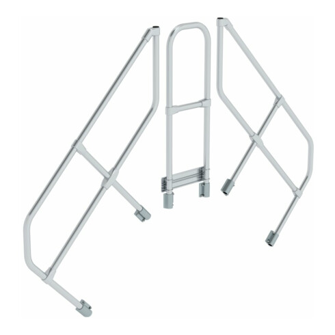 MUNK zweiter Handlauf Aluminium-Überstieg stationär/fahrbar 45°
