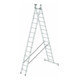 Échelle multifonctionnelle MUNK Günzburger Steigtechnik en aluminium, en deux parties, avec traverse nivello-1