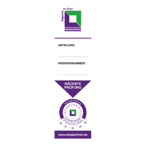 MUNK Inventaraufkleber