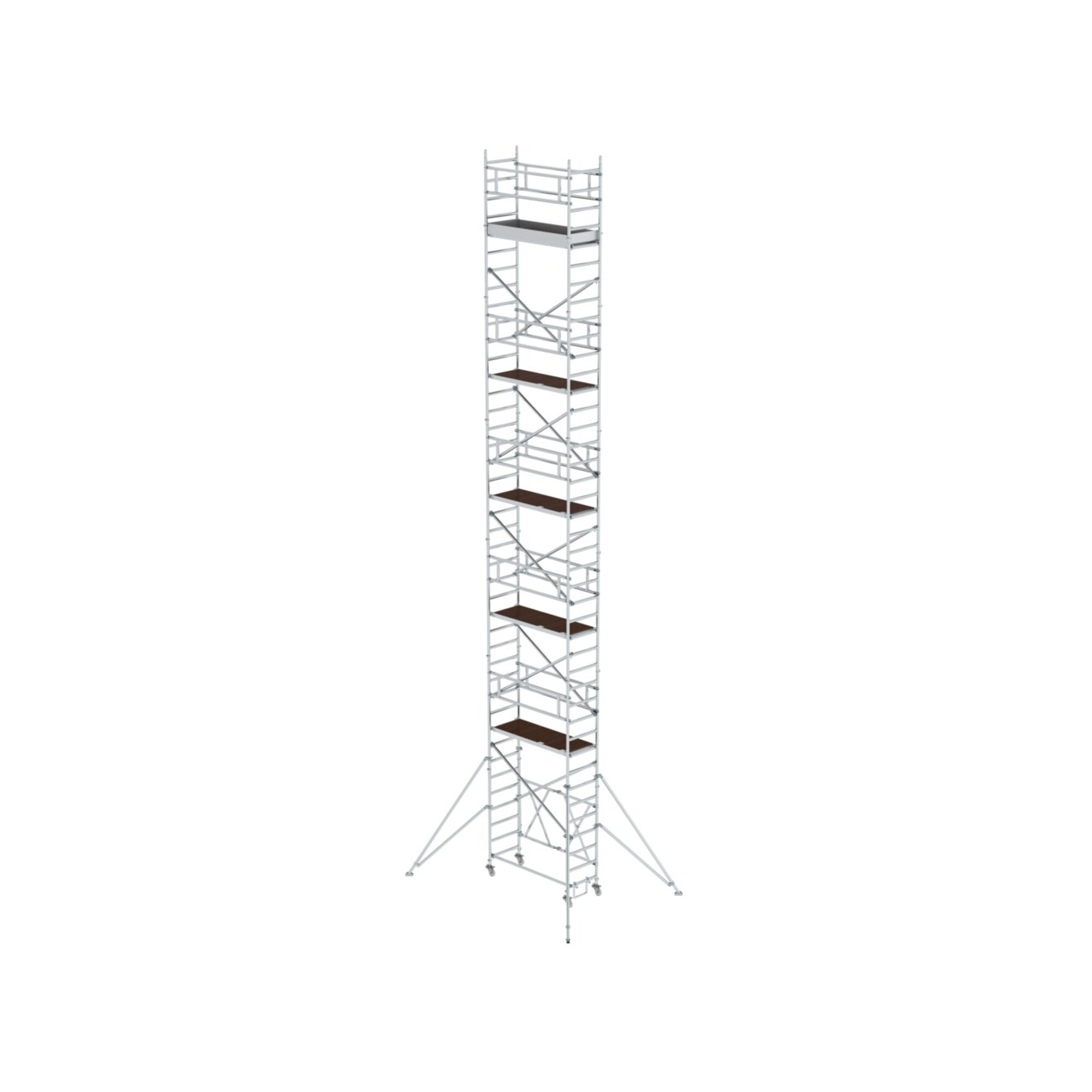 MUNK Klappgerüst 0,75 x 1,80 m mit Ausleger, Plattformhöhe 10,80 m