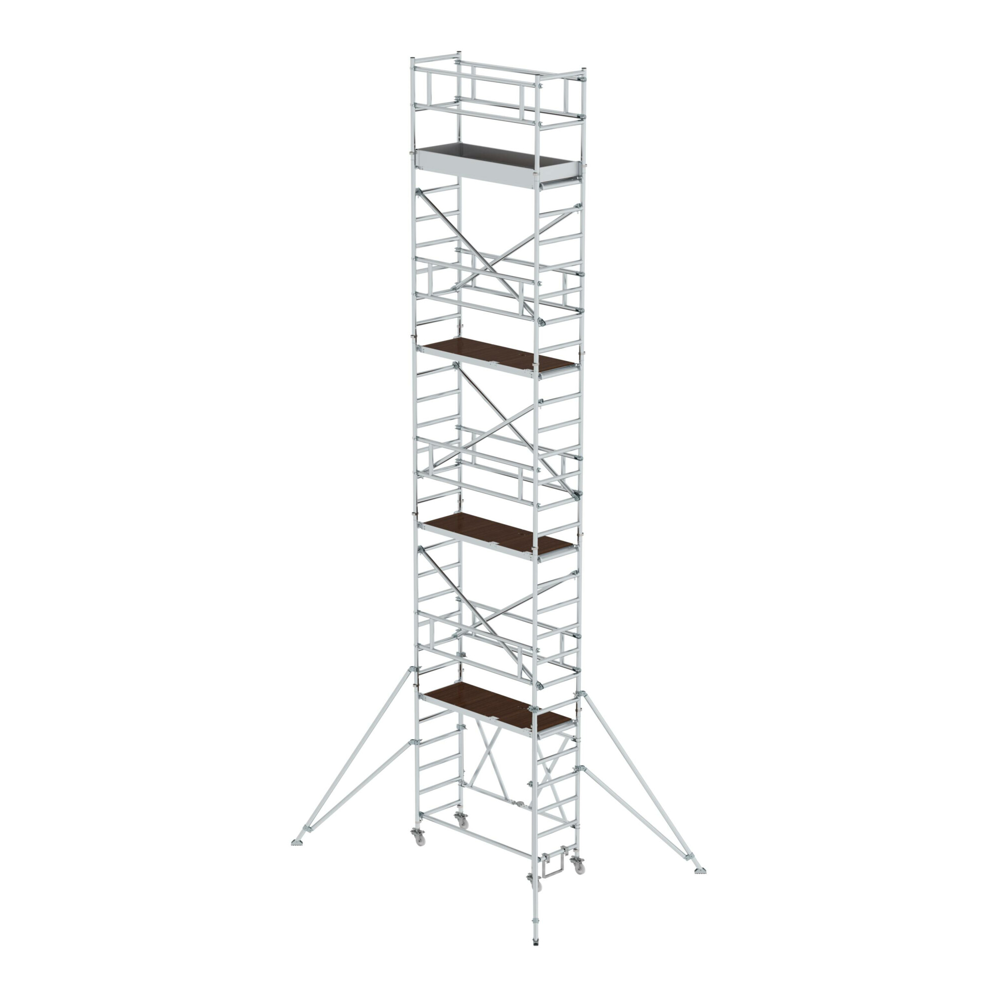 MUNK Klappgerüst 0,75 x 1,80 m mit Ausleger, Plattformhöhe 7,80 m