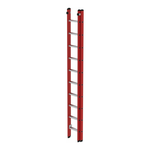 MUNK Kunststoff-Schiebe/Seilzugleiter 2-teilig 2 x 10 Sprossen