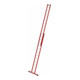 MUNK Kunststoff-Schiebe/Seilzugleiter 2-teilig Standtraverse 2 x 12 Sprossen