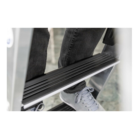 Munk Nachrüstsatz clip-step relax für Stufen-Anlegeleiter / Stufen-Schiebeleiter 5 Trittauflagen