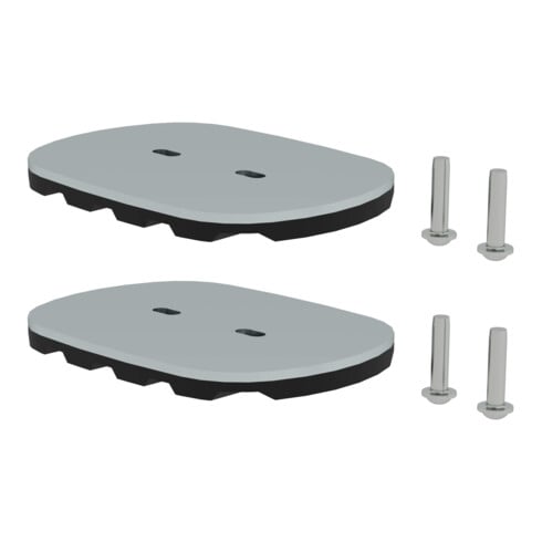 MUNK nivello-Fußplatte für Gitterroste 126x89 mm