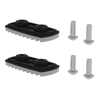 MUNK nivello-Fußplatte für glatte Untergründe für Holmhöhe 58/73 mm