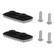 MUNK nivello-Fußplatte für glatte Untergründe für Holmhöhe 58/73 mm