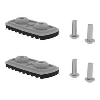 MUNK nivello-Fußplatte Standard für Holmhöhe 58/73 mm
