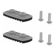 MUNK nivello-Fußplatte Standard für Holmhöhe 58/73 mm