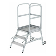 MUNK Podestleiter einseitig Rollen-Griff