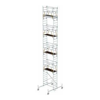 Munk Rollgerüst SG 0,75 x 1,80 m mit Fahrbalken Plattformhöhe 9,70 m