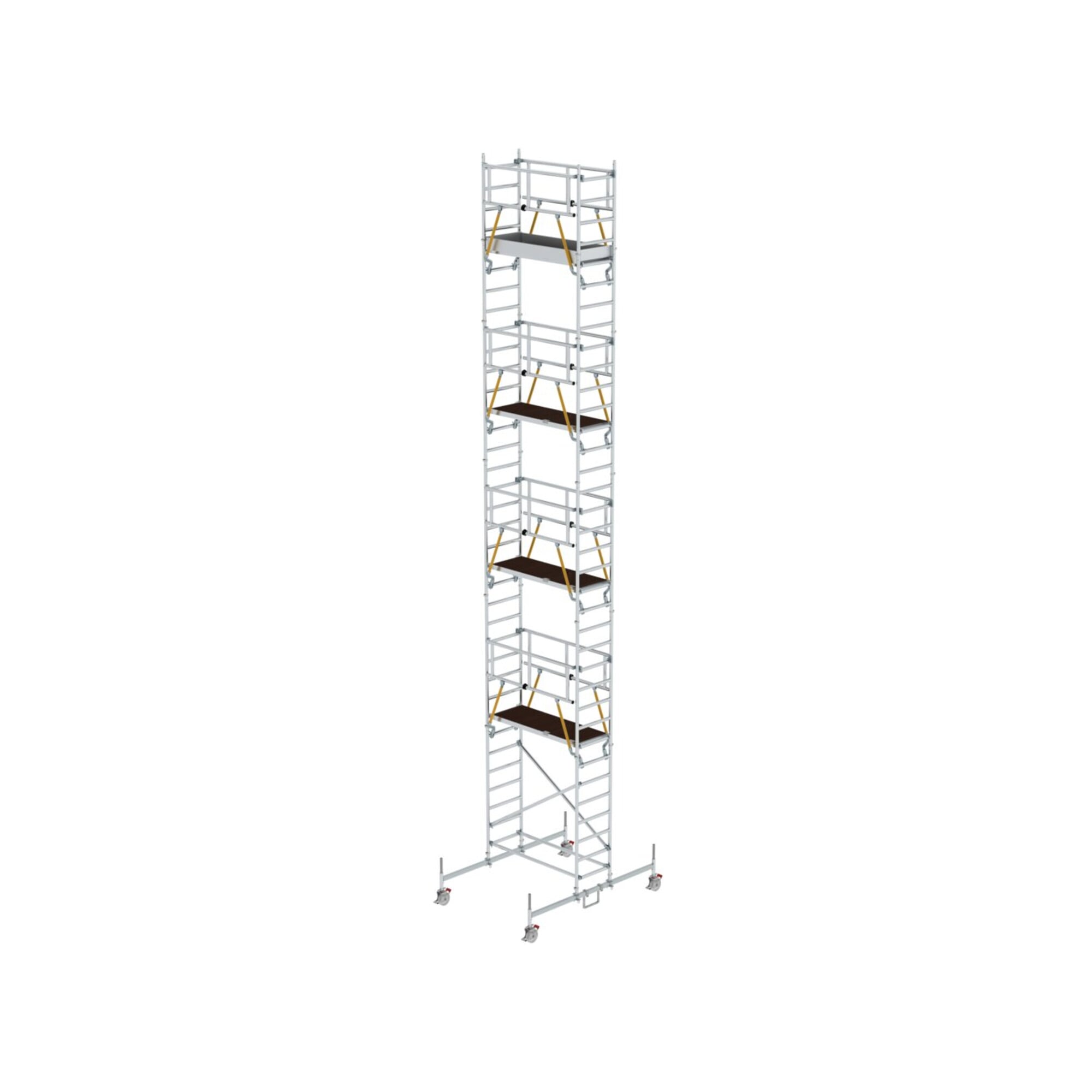 Munk Rollgerüst SG 0,75 x 1,80 m mit Fahrbalken Plattformhöhe 9,70 m