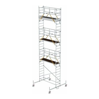 Munk Rollgerüst SG 0,75 x 2,45 m mit Fahrbalken Plattformhöhe 7,74 m