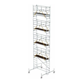 Munk Rollgerüst SG 0,75 x 2,45 m mit Fahrbalken Plattformhöhe 8,58 m