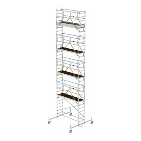 Munk Rollgerüst SG 0,75 x 2,45 m mit Fahrbalken Plattformhöhe 8,58 m