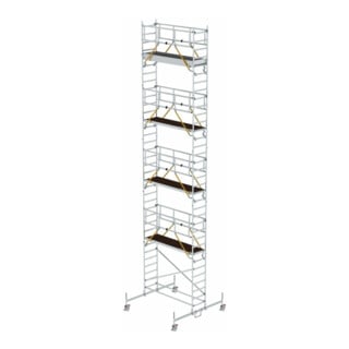 Munk Rollgerüst SG 0,75 x 2,45 m mit Fahrbalken Plattformhöhe 9,70 m