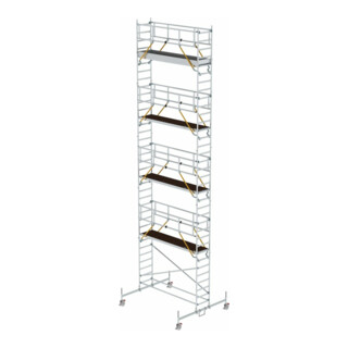 Munk Rollgerüst SG 0,75 x 3,0 m mit Fahrbalken Plattformhöhe 9,70 m