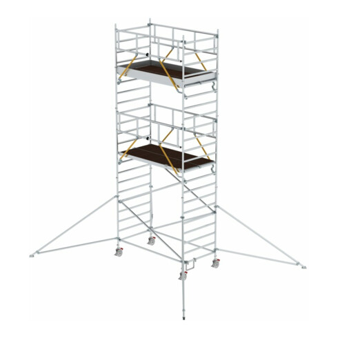 Munk Rollgerüst SG 1,3 5 x 2,45 m mit Ausleger & Doppel-Plattform Plattformhöhe 5,59 m