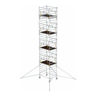 Munk Rollgerüst SG 1,35 x 1,80 m mit Ausleger & Doppel-Plattform Plattformhöhe 8,39 m