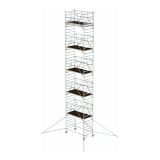 Munk Rollgerüst SG 1,35 x 2,45 m mit Ausleger & Doppel-Plattform Plattformhöhe 11,47 m