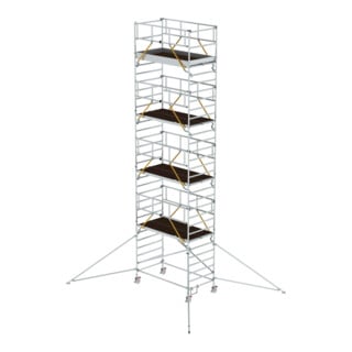 Munk Rollgerüst SG 1,35 x 2,45 m mit Ausleger & Doppel-Plattform Plattformhöhe 8,39 m
