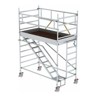 Munk Rollgerüst SG 1,35 x 2,45 m mit Schrägaufstiegen Plattformhöhe 2,51 m