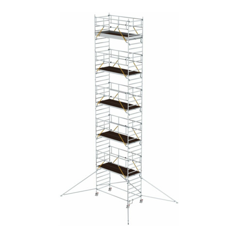 Munk Rollgerüst SG 1,35 x 3,0 m mit Ausleger & Doppel-Plattform Plattformhöhe 11,47 m