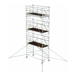 Munk Rollgerüst SG 1,35 x 3,0 m mit Ausleger & Doppel-Plattform Plattformhöhe 6,43 m