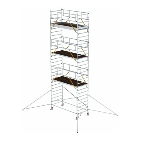 Munk Rollgerüst SG 1,35 x 3,0 m mit Ausleger & Doppel-Plattform Plattformhöhe 7,55 m