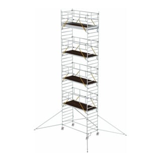 Munk Rollgerüst SG 1,35 x 3,0 m mit Ausleger & Doppel-Plattform Plattformhöhe 9,51 m