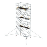 Munk Rollgerüst SG 1,35 x 3,0 m mit Schrägaufstiegen & Ausleger Plattformhöhe 6,43 m