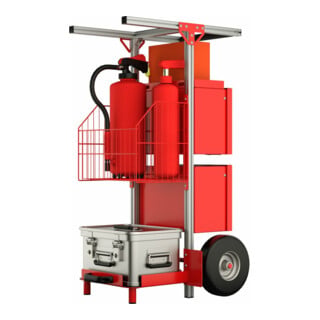 Munk SafeCaddy® "Brandschutz" mit Beladung
