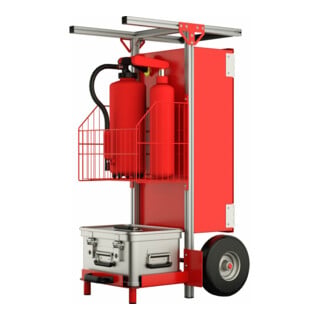Munk SafeCaddy® "Mobile Brandmeldeanlage" mit Beladung