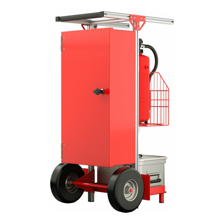 Munk SafeCaddy® "Mobile Brandmeldeanlage" mit Beladung