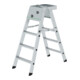 Munk Sicherheits-Stufen-Stehleiter 2x3 Stufen-1
