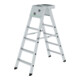 Munk Sicherheits-Stufen-Stehleiter 2x4 Stufen-1